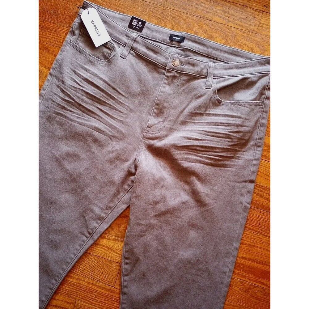 Express jeans Men's Sx 38X32 New Stretch Slim Fit Straight‎ Leg Gray MSRP 88
